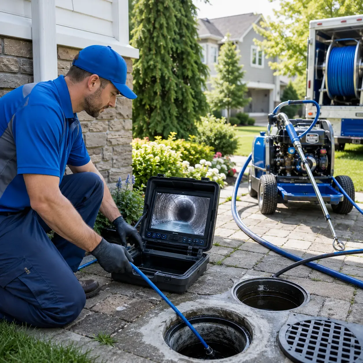Outdoor drain cleaning professionals serving Centerbrook, CT